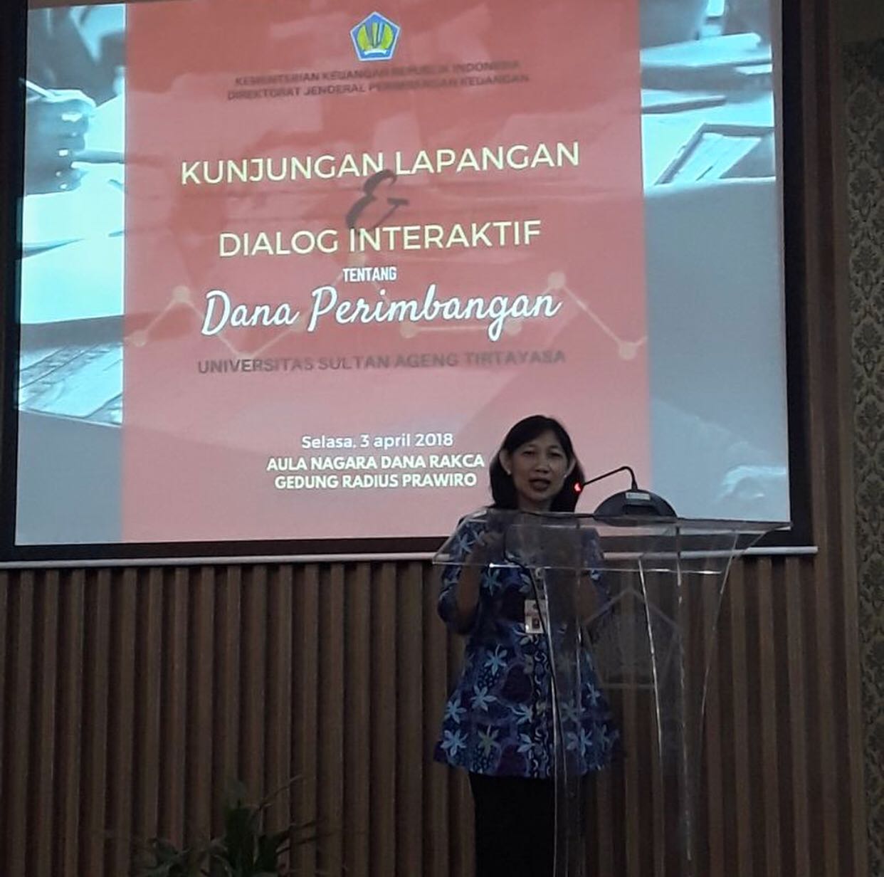 Praktikum Program Studi Ilmu Pemerintahan ke Kementerian Keuangan