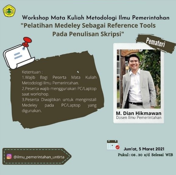 Prodi Ilmu Pemerintahan FISIP Untirta Gelar Workshop Mata Kuliah Metodologi Ilmu Pemerintahan