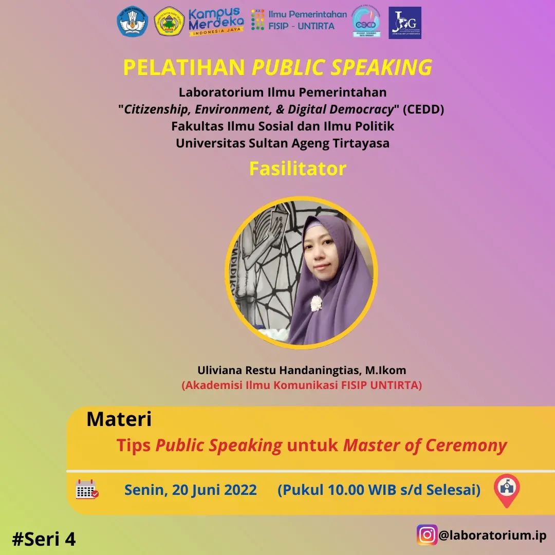 Pelatihan Public Speaking Tips Public Speaking untuk Master of Ceremony