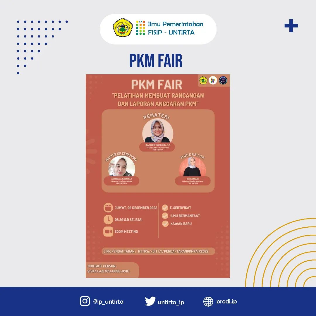 PKM Fair: Pelatihan Membuat Rancangan dan Laporan Anggaran Program Kreativitas Mahasiswa