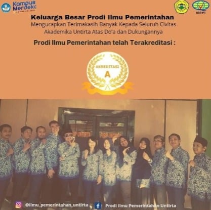 Penyerahan Sertifikat Akreditasi Prodi Ilmu Pemerintahan Kepada Fakultas dan Rektorat